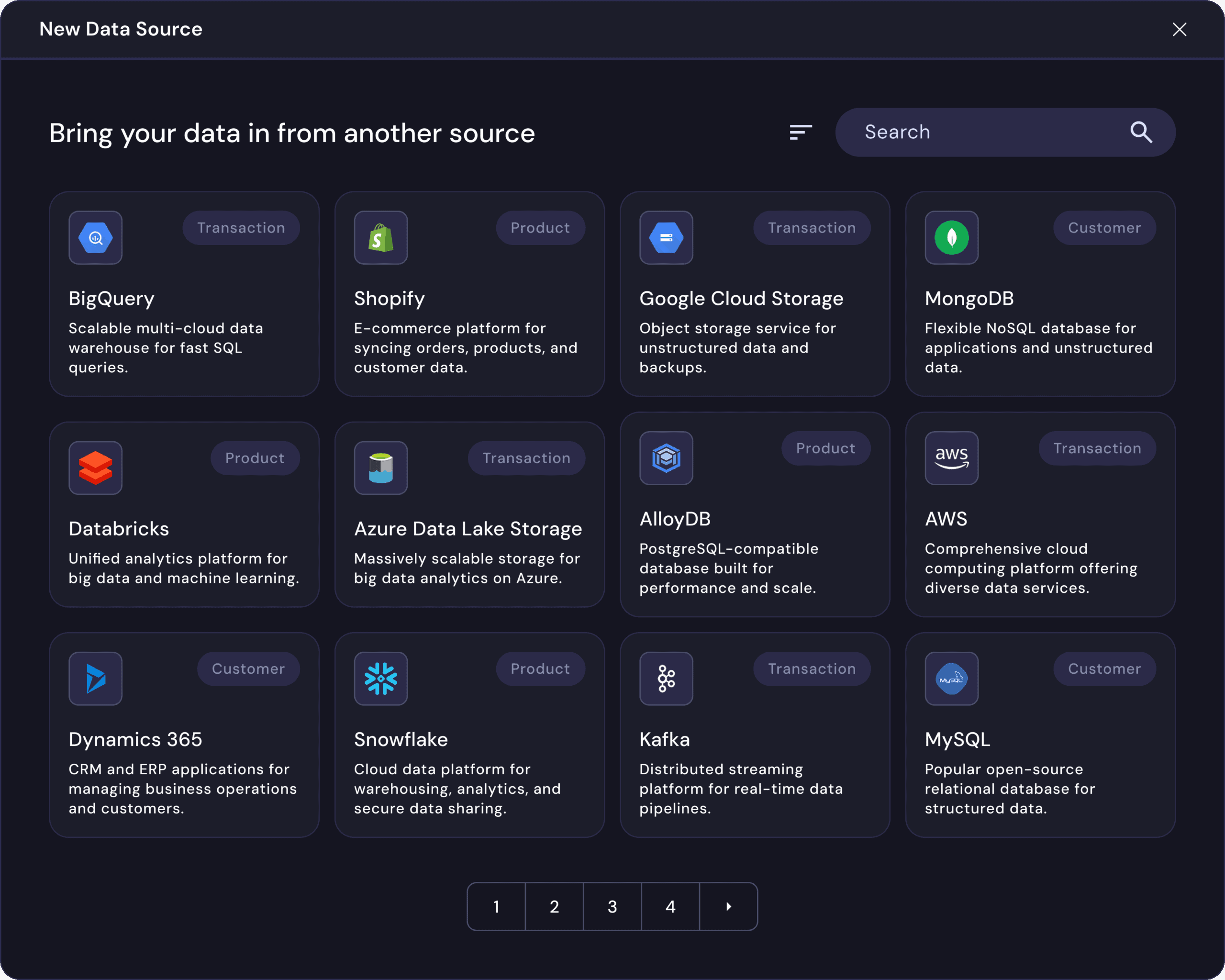 Replenit Data Integration Dashboard
